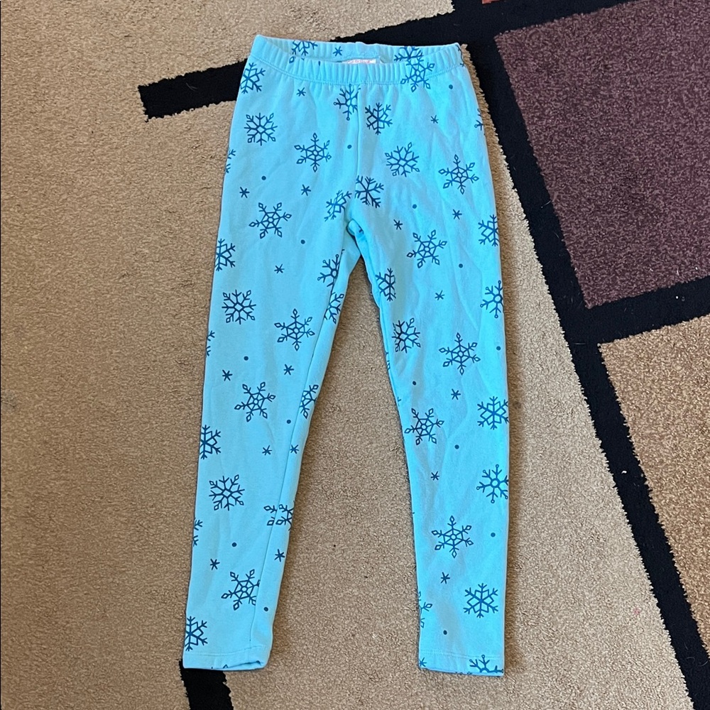 ❄️☃️Snowflake warm fleece like pants / Cat&Jack size 8 girls